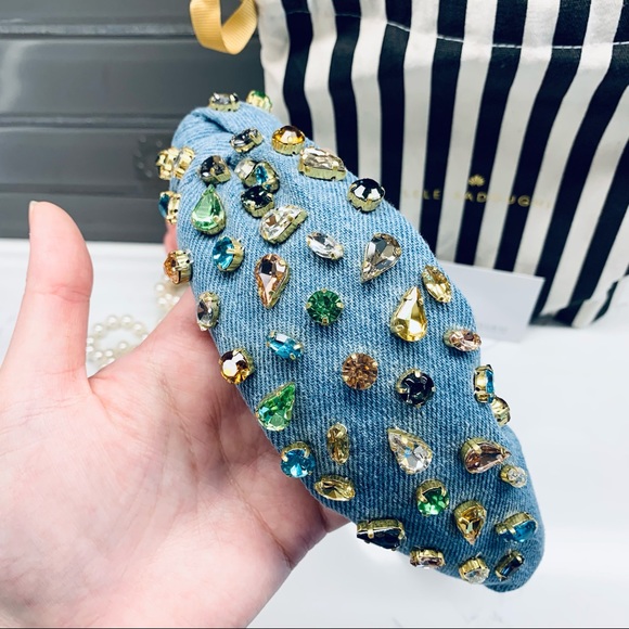 LELE SADOUGHI DENIM CANDY JEWELED HEADBAND main image 10